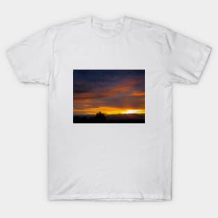 Sunset landscape photography, cloudy sky colors T-Shirt